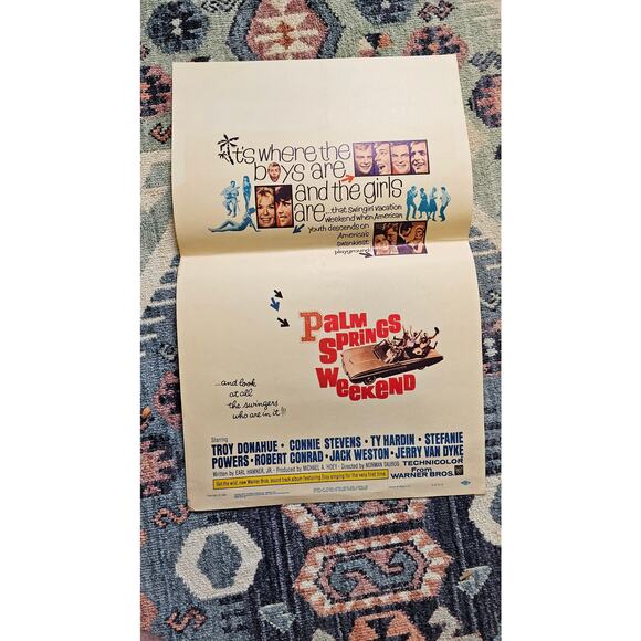 Palm Springs Weekend-Original 40 x 60 Movie Poster - Troy Donohue